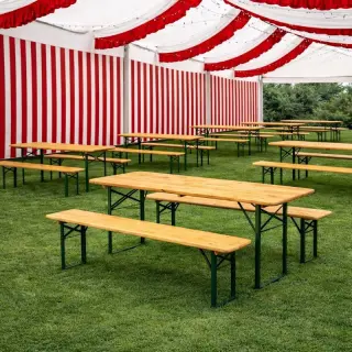 ensemble brasserie piètement cornière