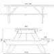 table pique-nique en bois dimensions table pique-nique en bois dimensions