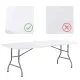 table pliante polypropylène 152 cm plateau lisse table pliante polypropylène 152 cm plateau lisse