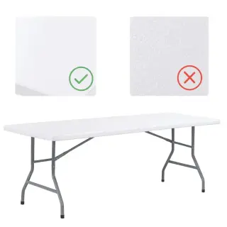 Table pliante polypropylène 183 cm plateau lisse