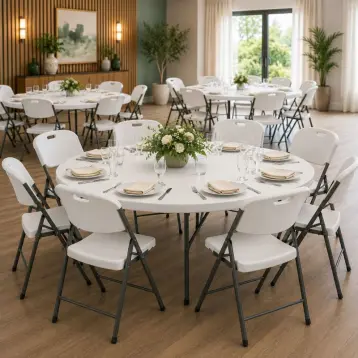 table pliable ronde
