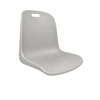 coque d'assise gris clair