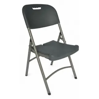chaise pliante polypropylène anthracite