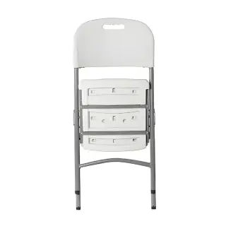 chaise pliante polypro blanche