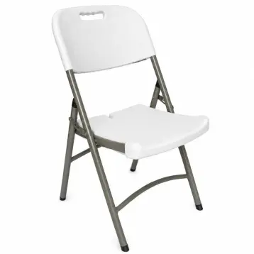 chaise pliante polypropylène blanche