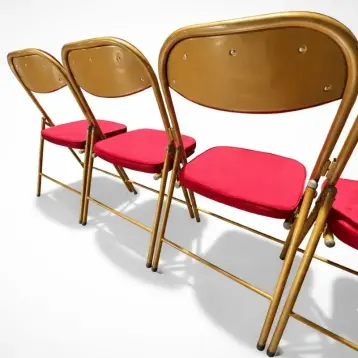 chaise pliante en velours assemblable