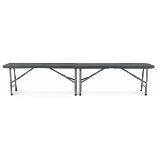 banc pliant polypropylène anthracite