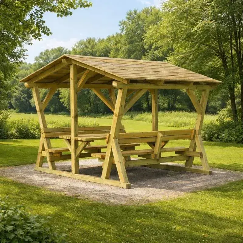 table pique nique avec toit table pique nique avec toit