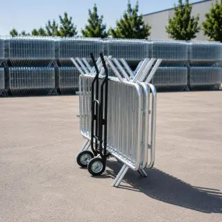 diable porte barrières de police