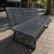 banc métallique extérieur anthracite