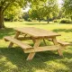 table pique nique en bois épaisseur 45 mm table pique nique en bois épaisseur 45 mm