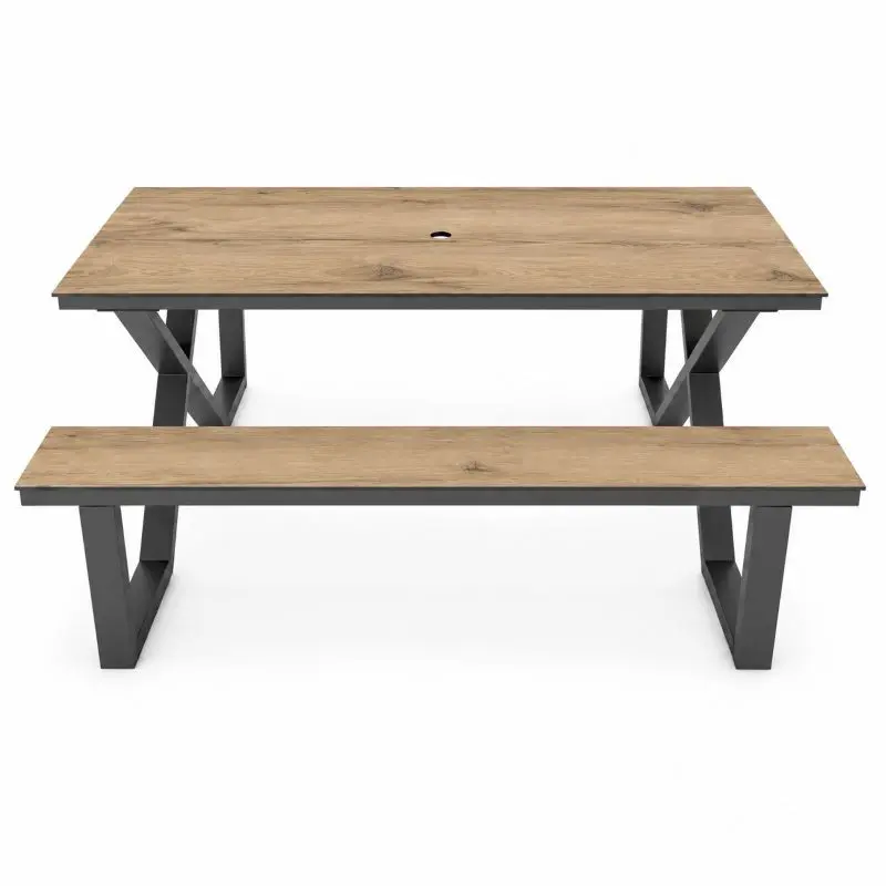 table pique nique imitation bois