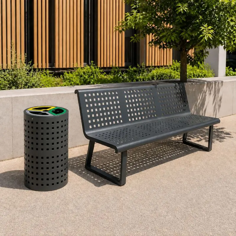 mobilier urbain en métal gamme quadra mobilier urbain en métal gamme quadra