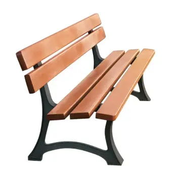 banc public bois et fonte