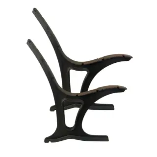 pied de banc en fonte