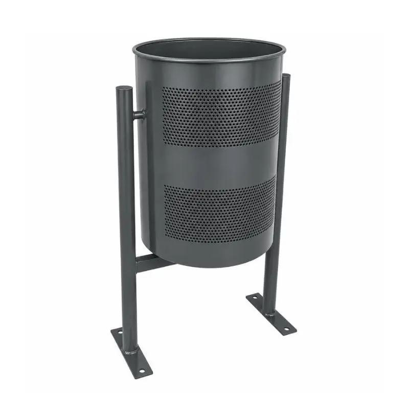 corbeille de ville ronde en acier 60l corbeille de ville ronde en acier 60l