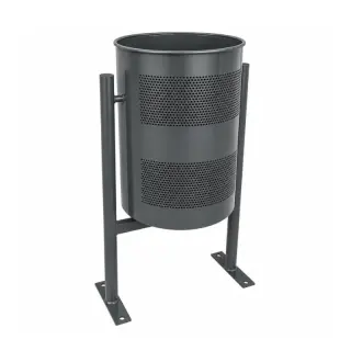 Corbeille de propreté en acier 60L