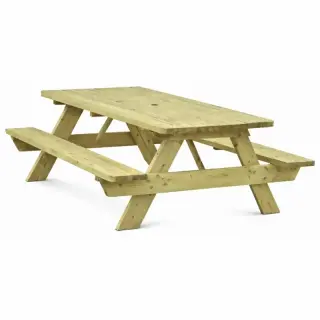 Table pique-nique en bois (Épaisseur 35 mm)