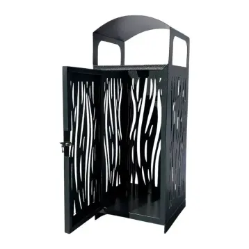 corbeille de ville en acier 80L
