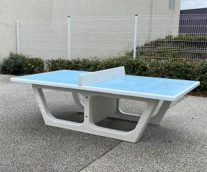 Tennis de table extérieure en béton armé, table ping pong d'extérieure pour  collectivité