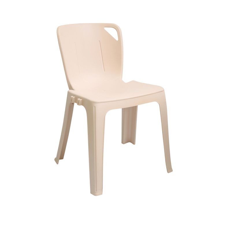 chaise empilable beige