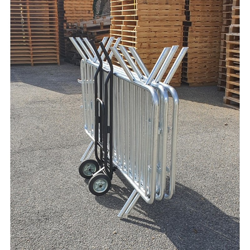 diable de transport barrière de police