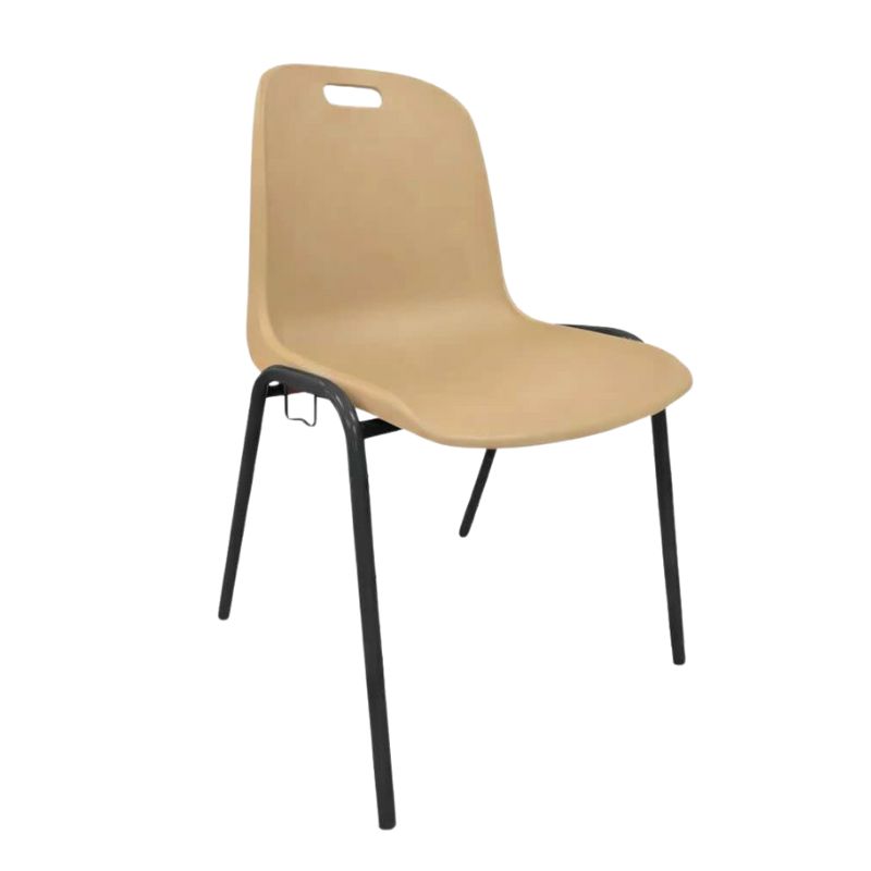 chaise empilable à coque coloris beige