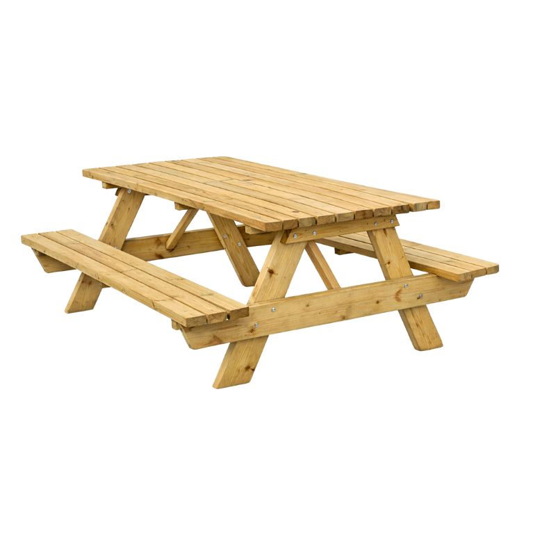 Table pique nique en bois épaisseur 45 mm