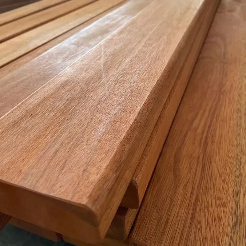 lot de lames en bois exotique pour banc public