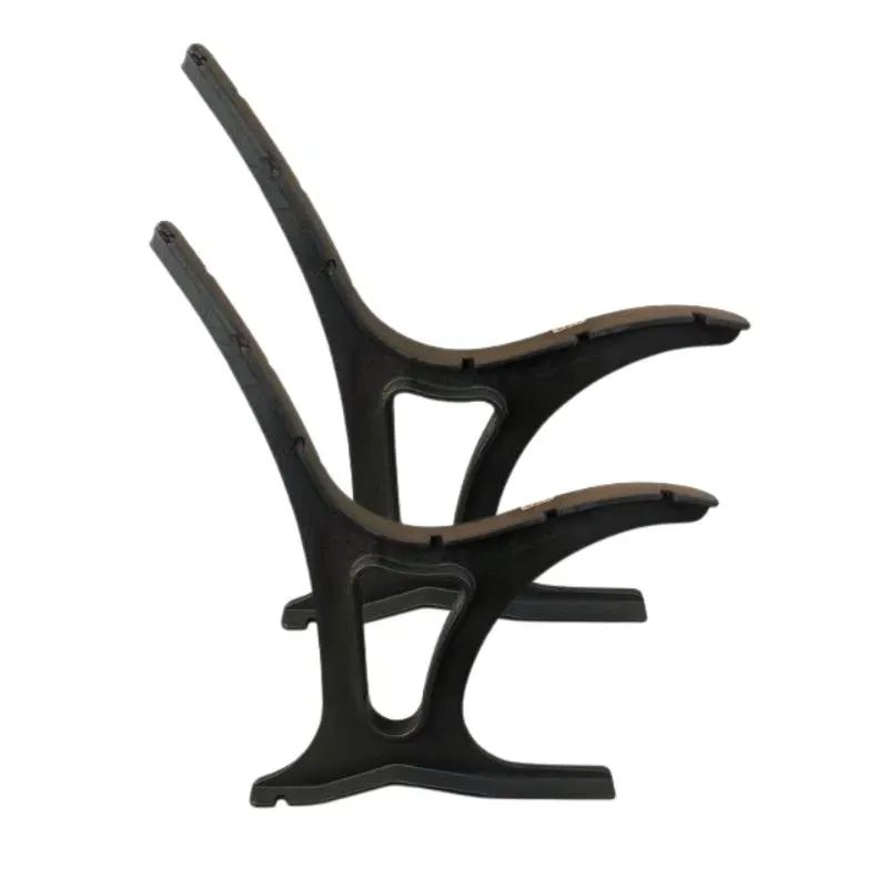 lot de pieds en fonte pour banc 6 lames